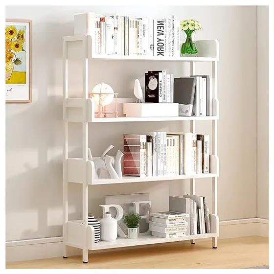 OSCHF Wide Open Shelf Bookcase – White